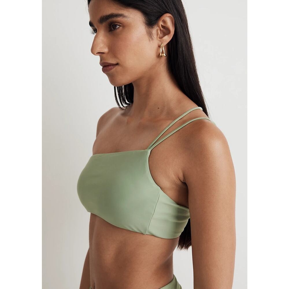 Madewell Double-Strap One-Shoulder Bikini Top Size XXS NWT - Picture 10 of 10